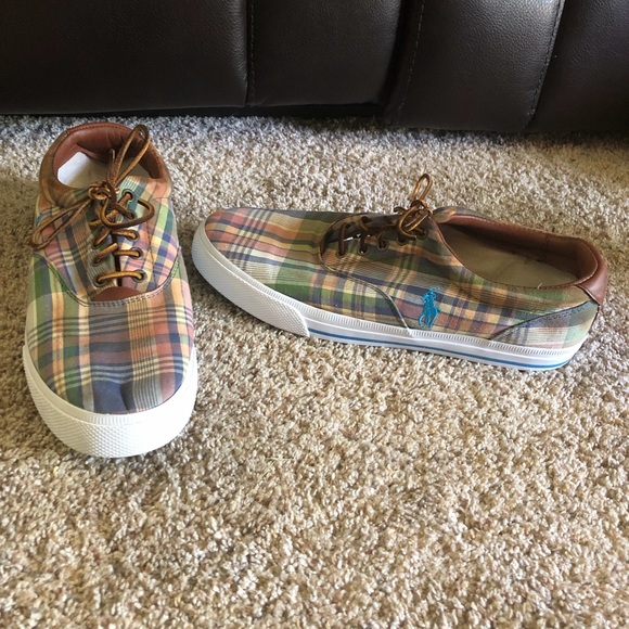 POLO by Ralph Lauren plaid sneakers - Picture 2 of 5